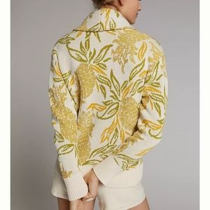 Very Good/ Like New Maeve Anthropologie Pineapple Cardigan Sweater